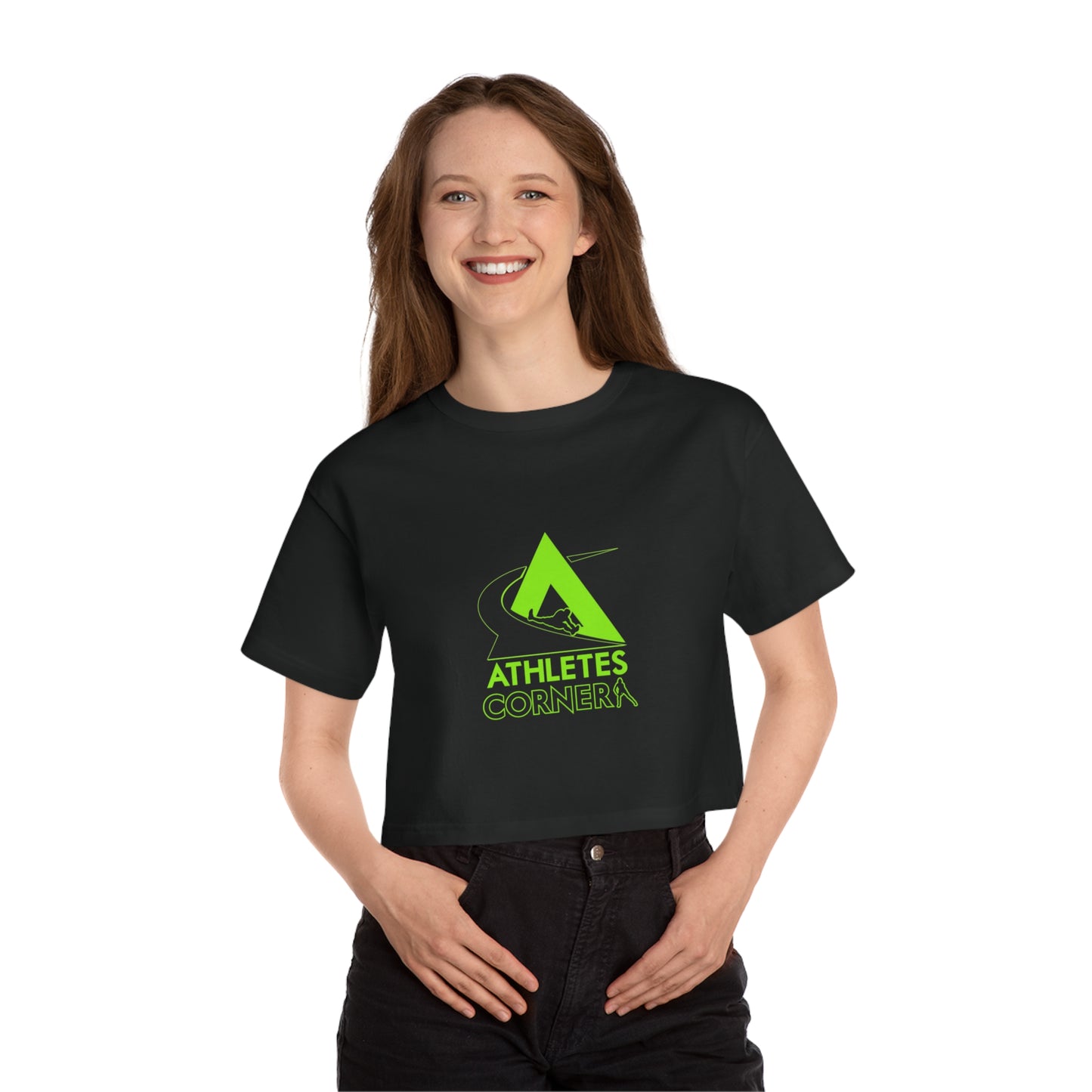 Champion Women's Athletes Corner Logo Cropped T-Shirt