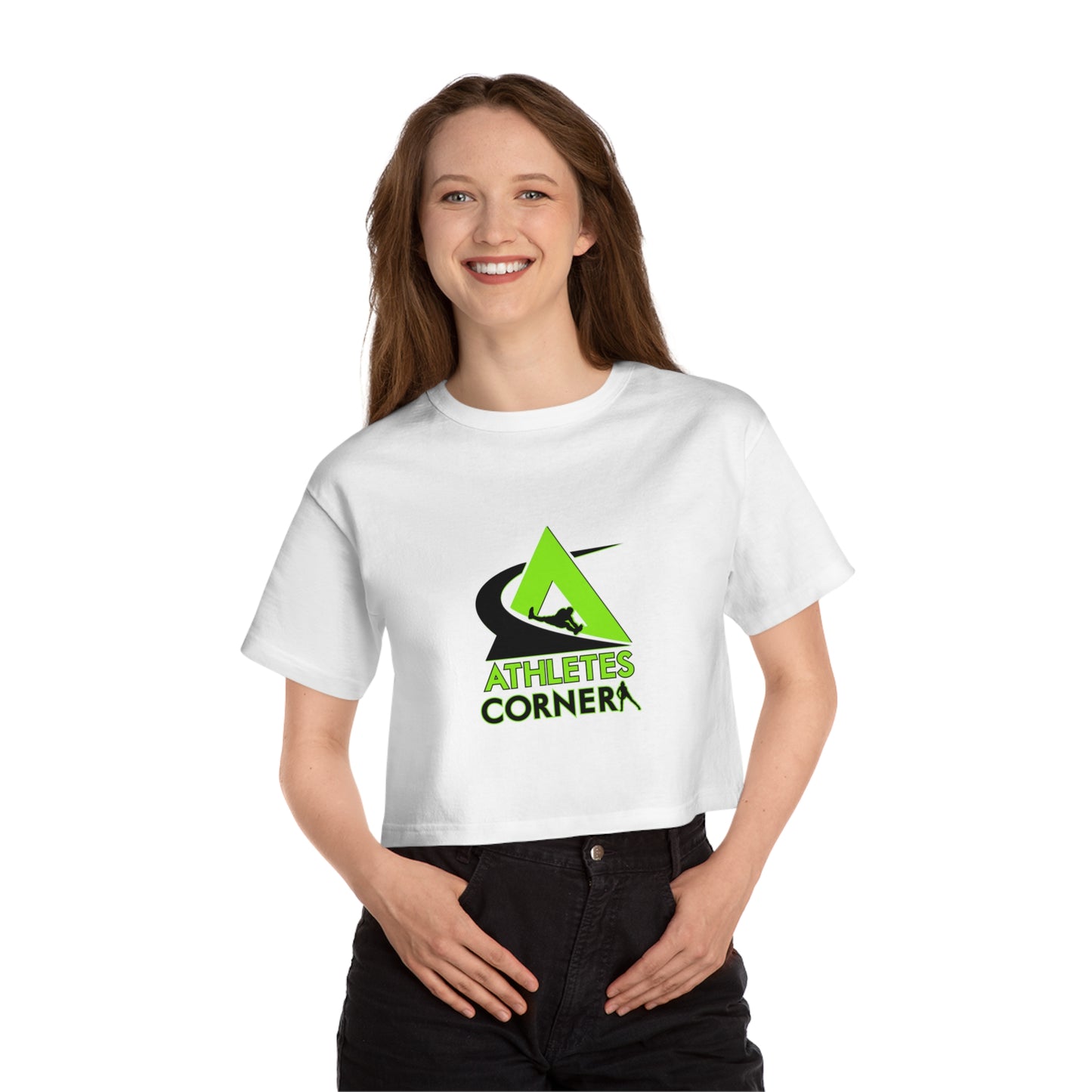 Champion Women's Athletes Corner Logo Cropped T-Shirt